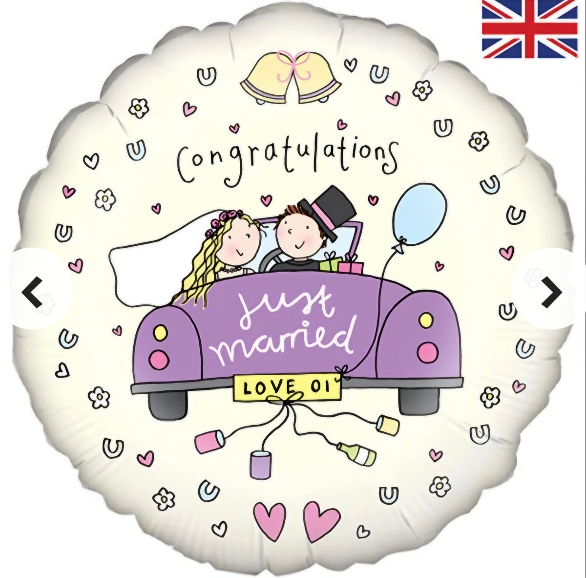Just Married Balloon