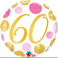 60th Birthday Balloon – Pink